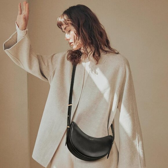 Small Shoulder Bag for Women Vegan Leather Crossbody Bags Adjust Handbags Purses - Picture 4 of 6